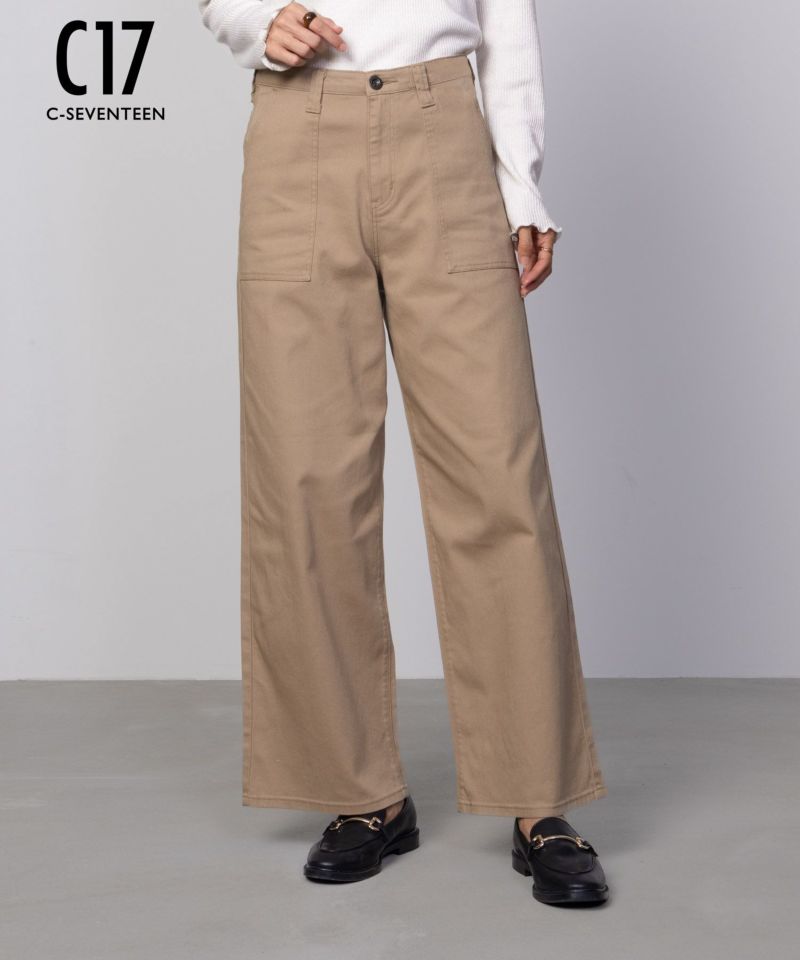 C17  ベイカーワイドパンツ レディース商品画像-1