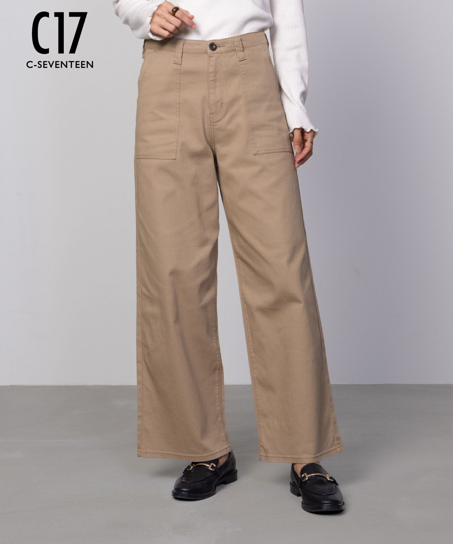 セリーヌ celine ハイウエストワイドパンツ CELINE（セリーヌ） 美品  