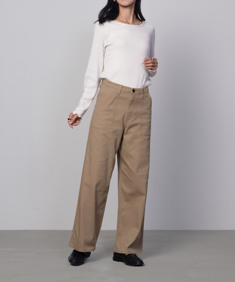 C17  ベイカーワイドパンツ レディース商品画像-2