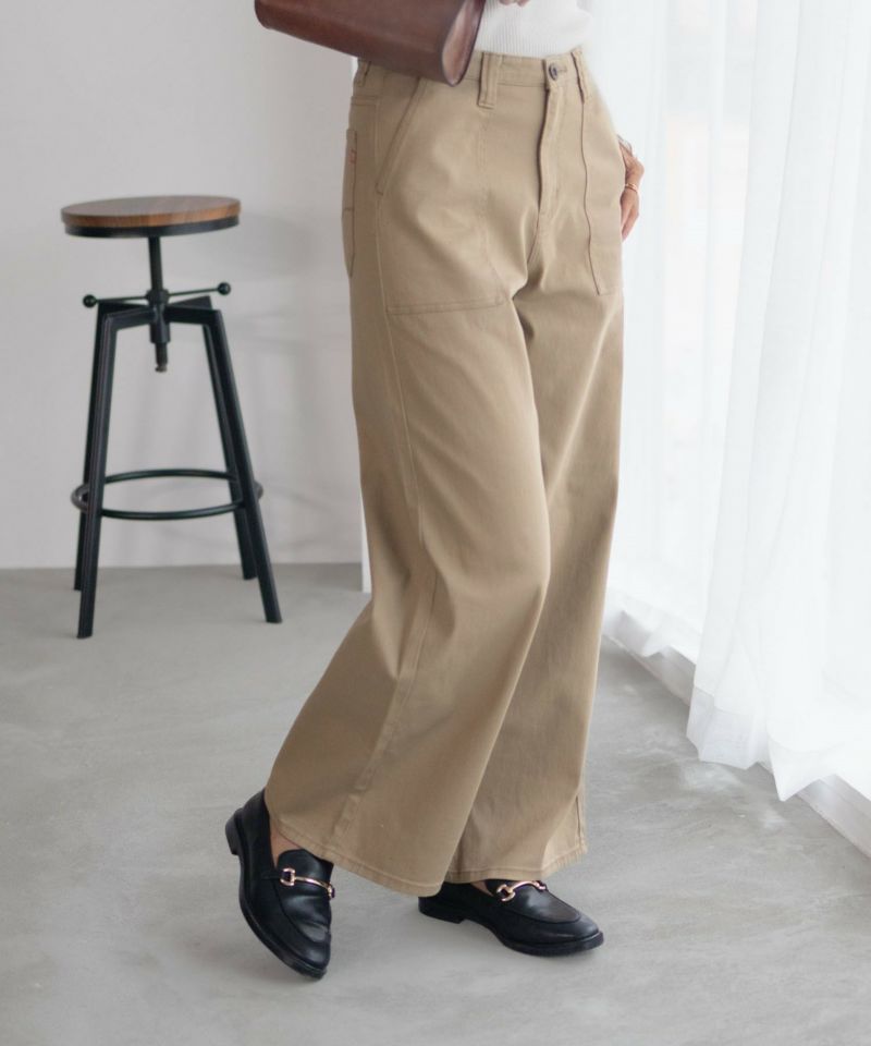 C17  ベイカーワイドパンツ レディース商品画像-6