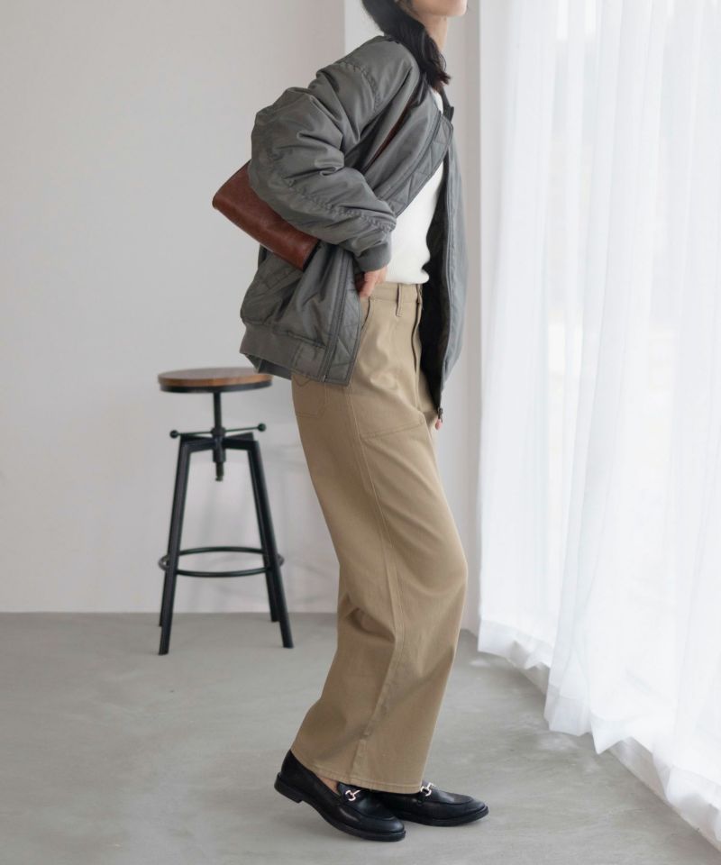 C17  ベイカーワイドパンツ レディース商品画像-9