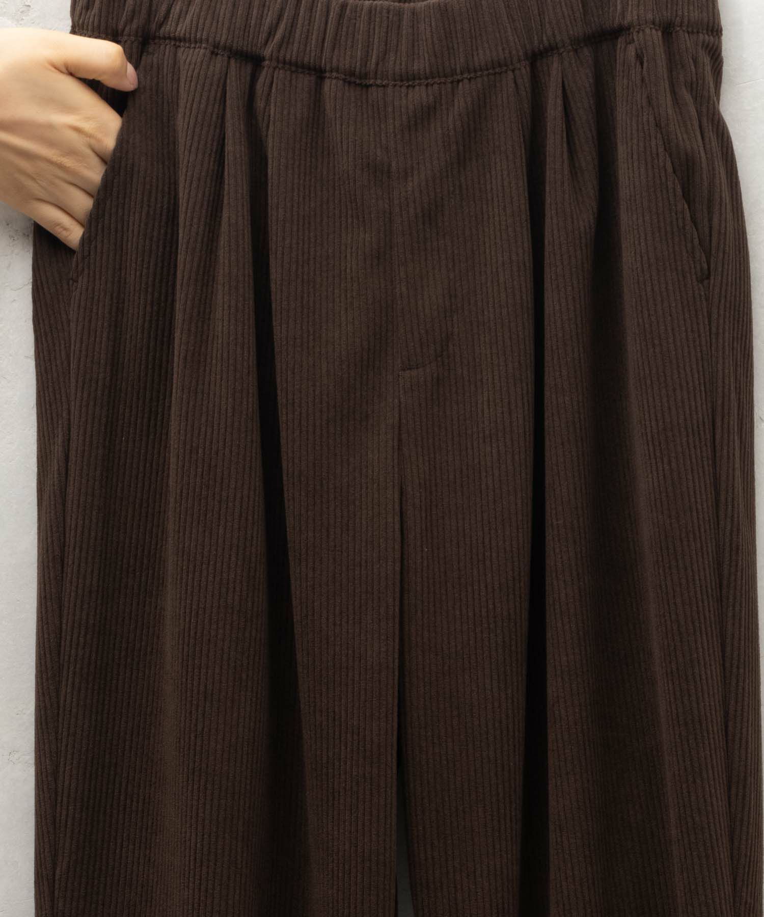 nAvy コーデュロイテーパードパンツ レディース