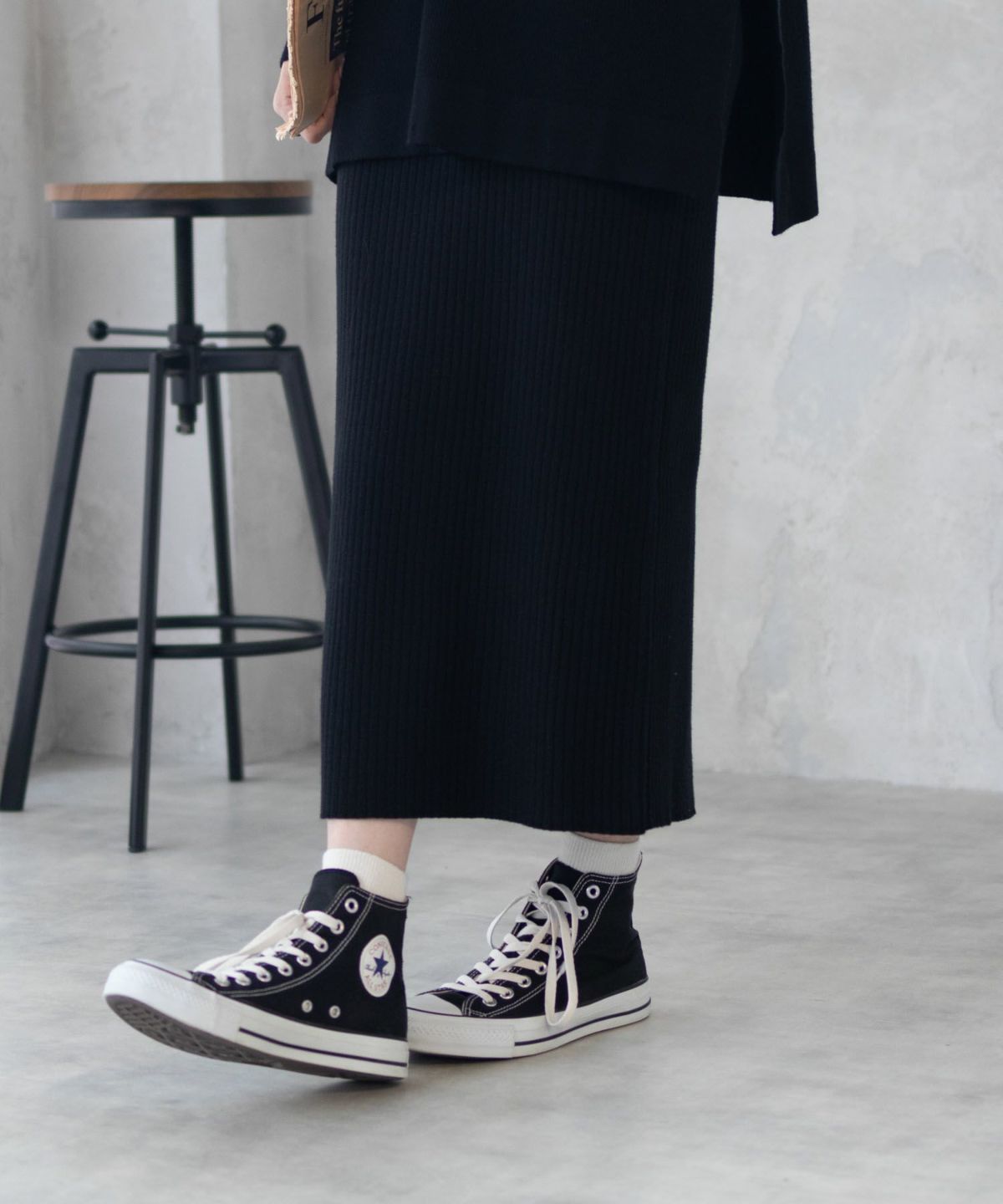 HusHusH リブナロースカート レディース