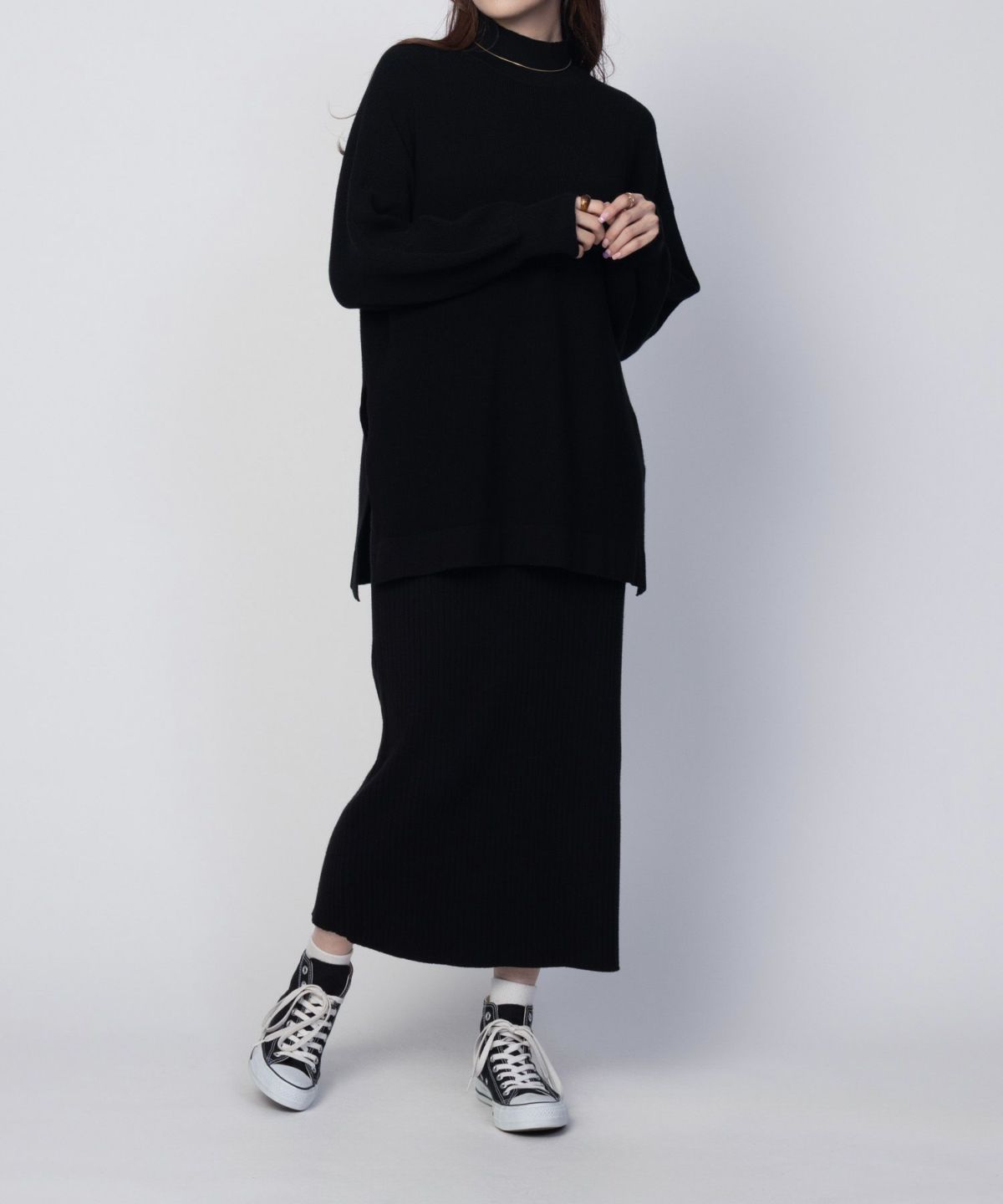 HusHusH リブナロースカート レディース