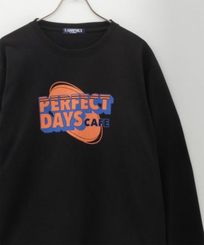 T-GRAPHICS  ロゴプリント長袖Tシャツ メンズ