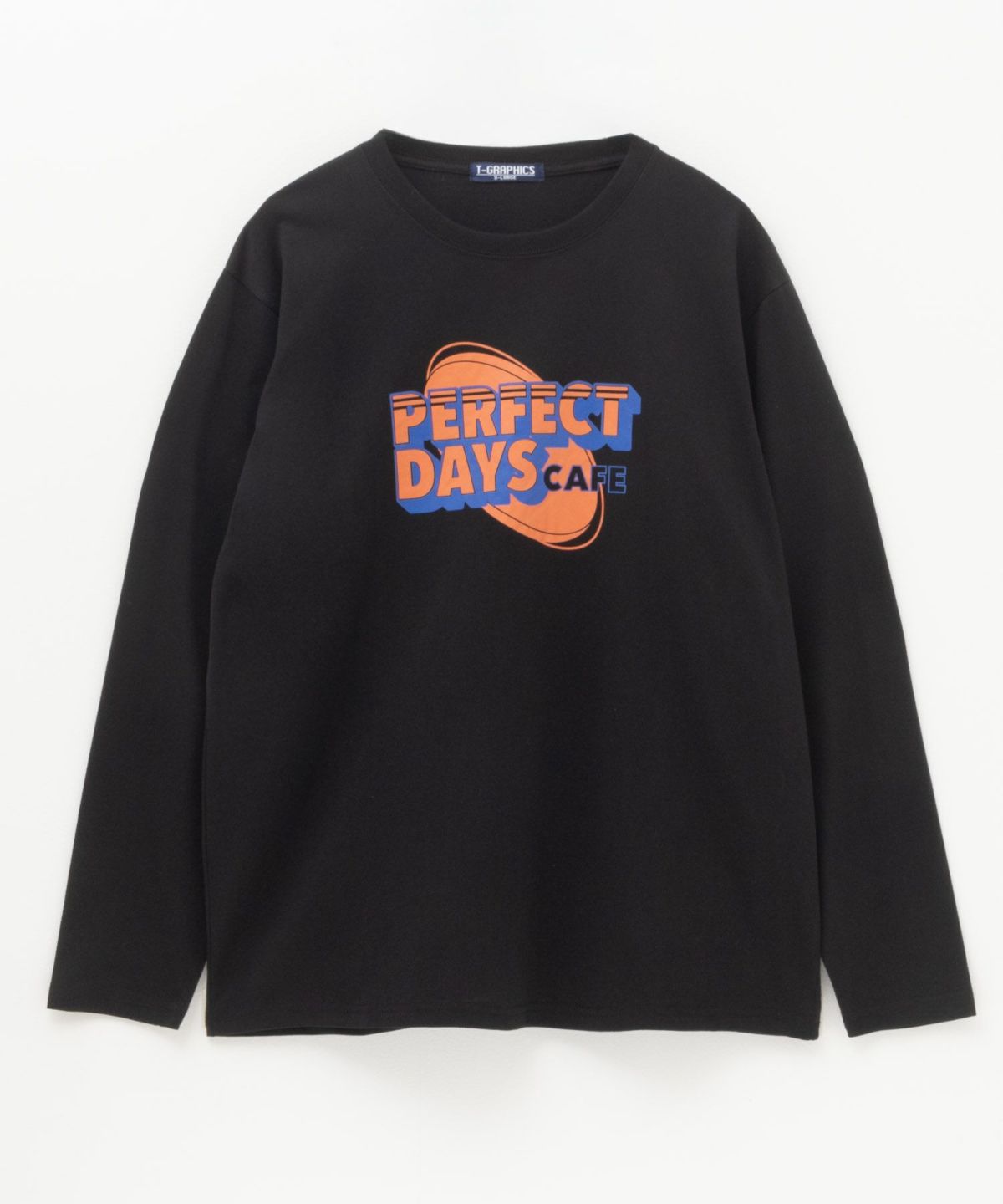 T-GRAPHICS ロゴプリント長袖Tシャツ メンズ