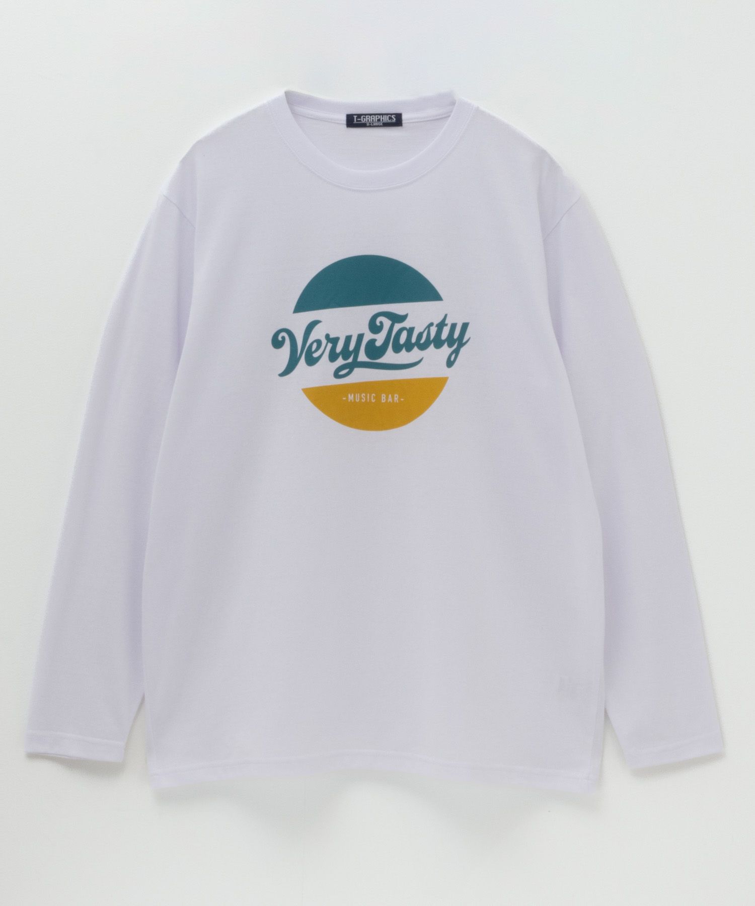 T-GRAPHICS ロゴプリント長袖Tシャツ メンズ