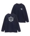 T-GRAPHICS 和柄プリント長袖Tシャツ メンズ