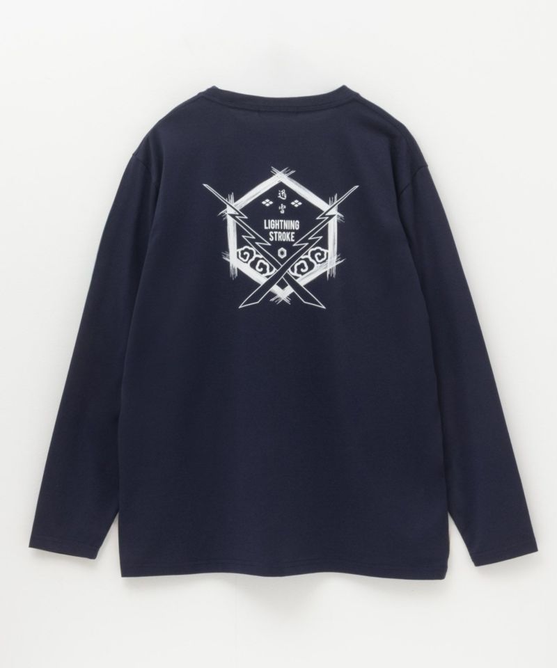 T-GRAPHICS  和柄プリント長袖Tシャツ メンズ商品画像-6