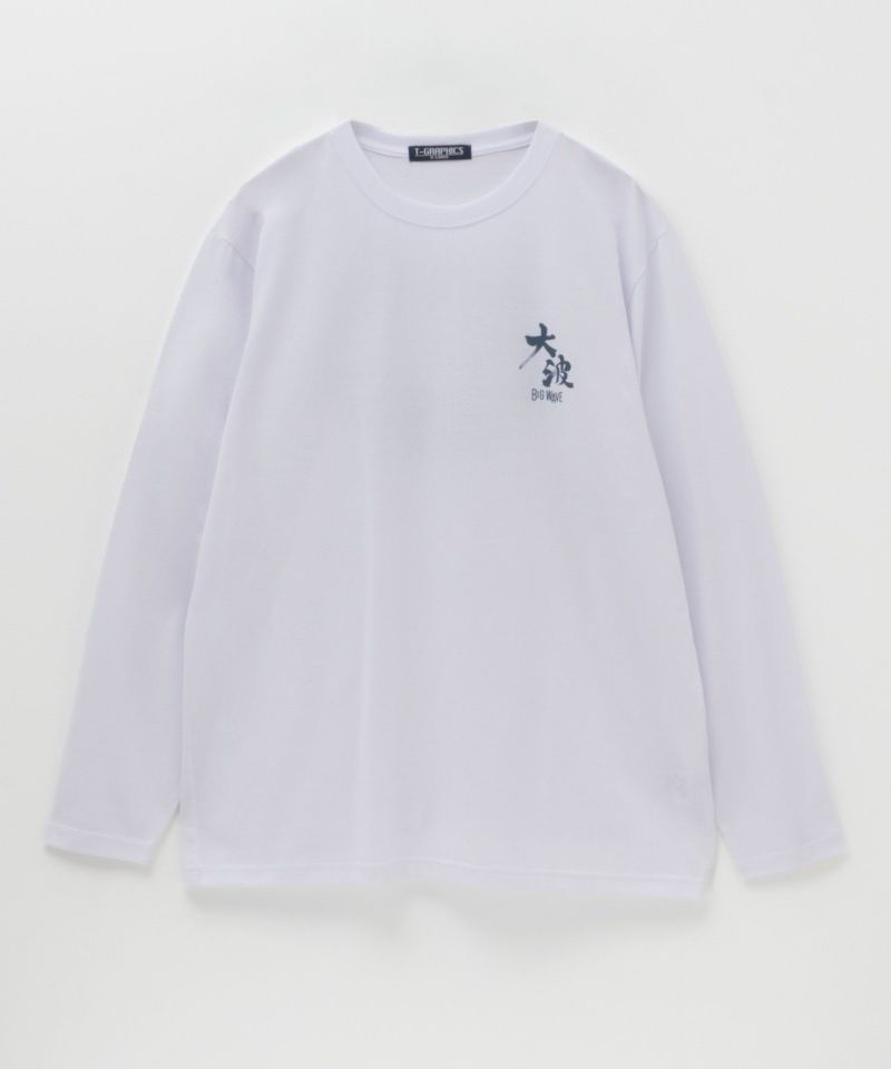 T-GRAPHICS  和柄プリント長袖Tシャツ メンズ商品画像-7