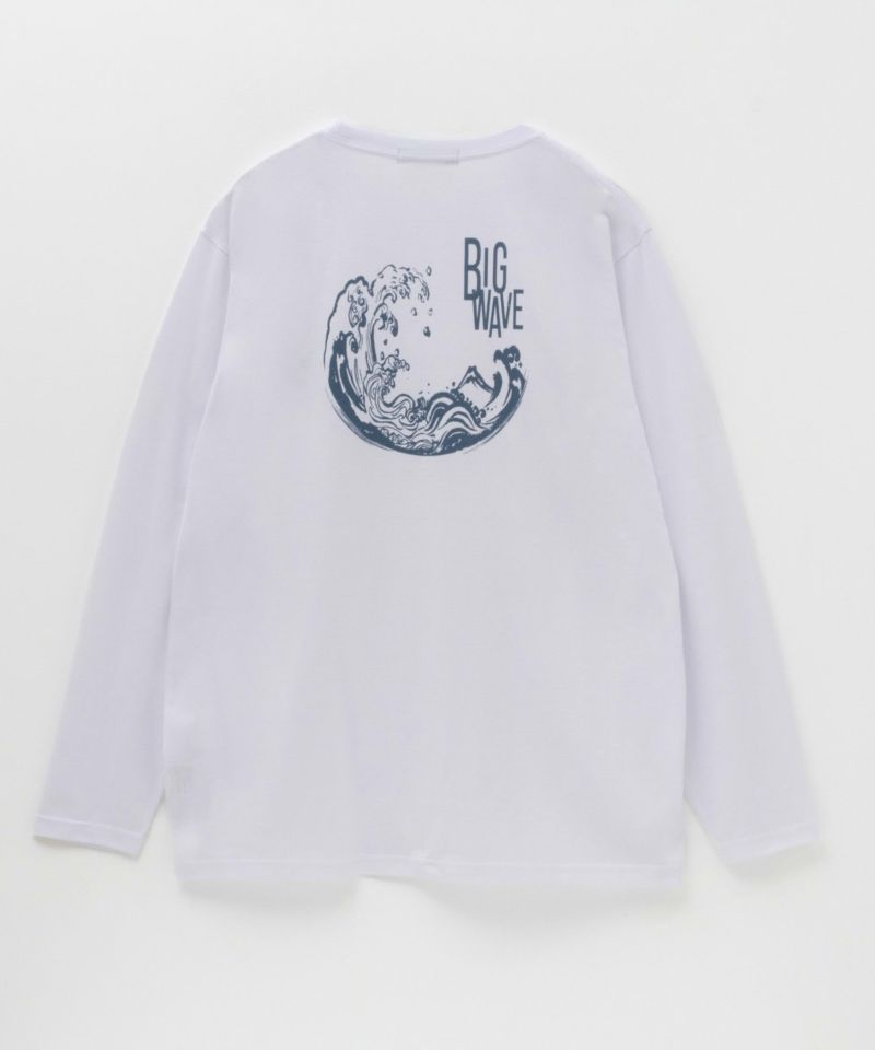 T-GRAPHICS  和柄プリント長袖Tシャツ メンズ商品画像-8