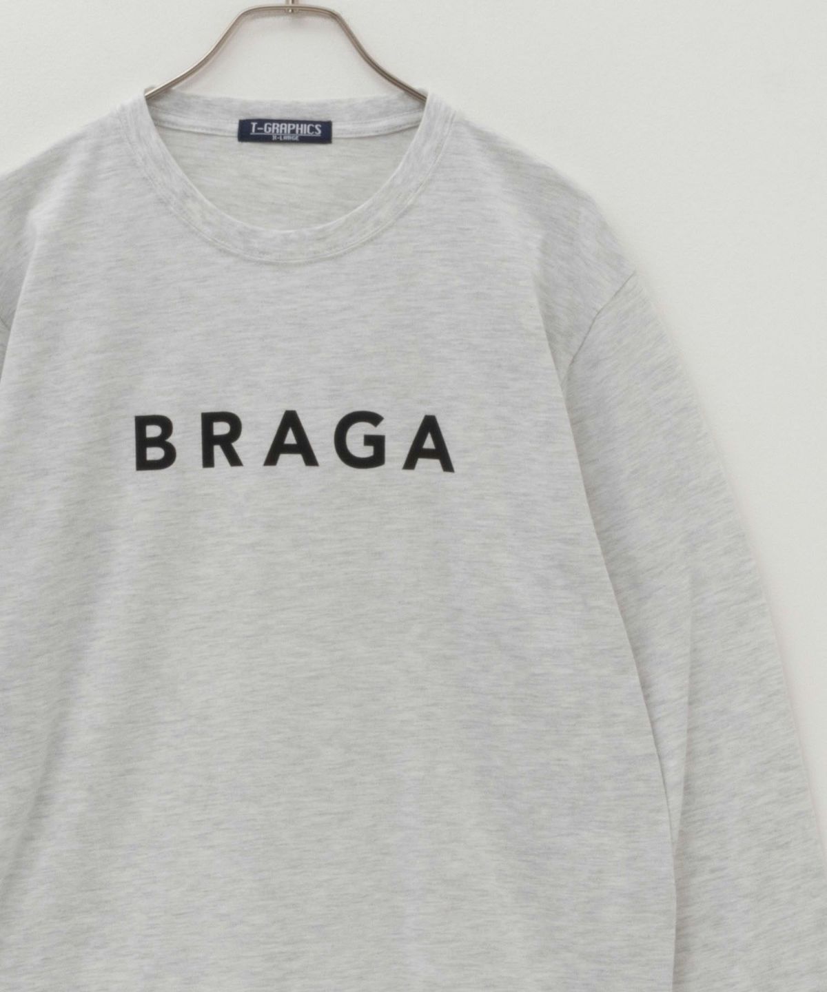 T-GRAPHICS ロゴプリント長袖Tシャツ メンズ