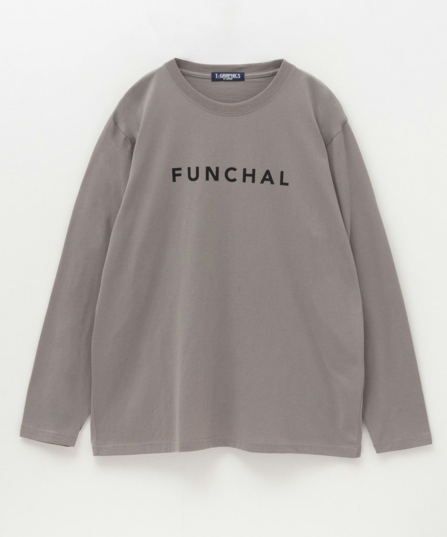T-GRAPHICS ロゴプリント長袖Tシャツ メンズ