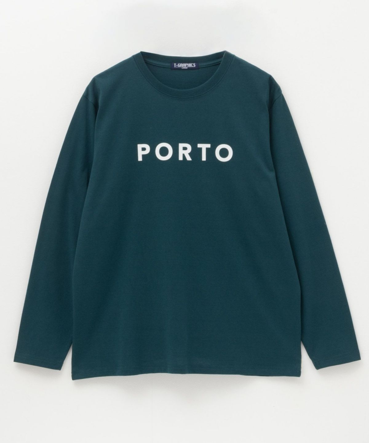 T-GRAPHICS ロゴプリント長袖Tシャツ メンズ