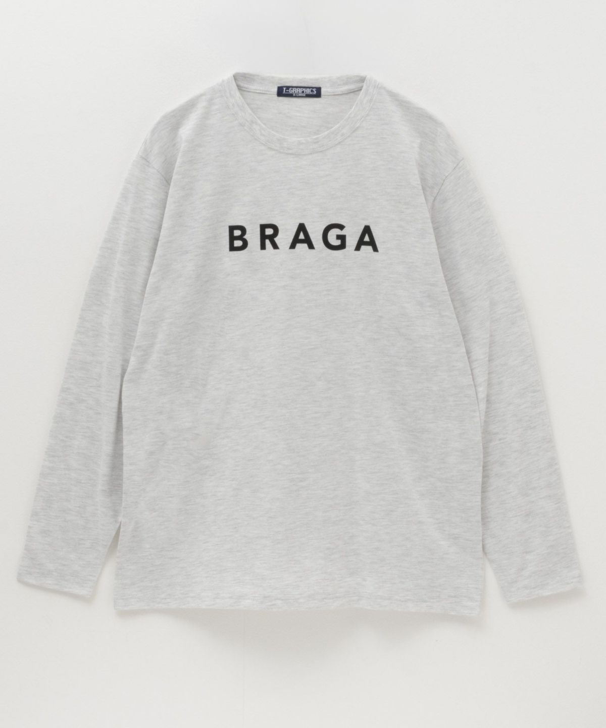 T-GRAPHICS ロゴプリント長袖Tシャツ メンズ