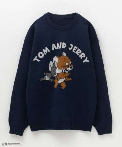 Tom and Jerry 前身ジャガードニット メンズ