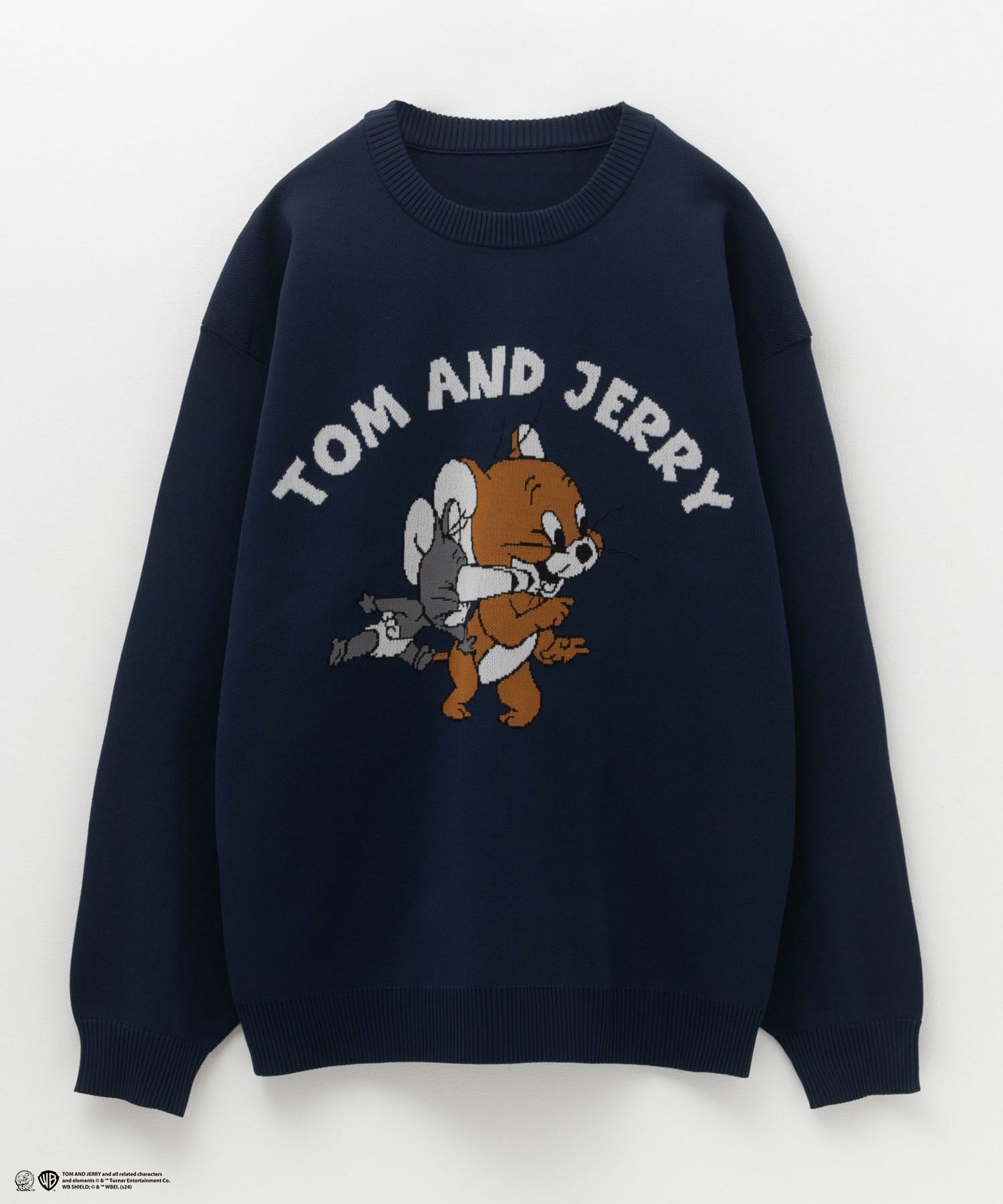 Tom and Jerry 前身ジャガードニット メンズ