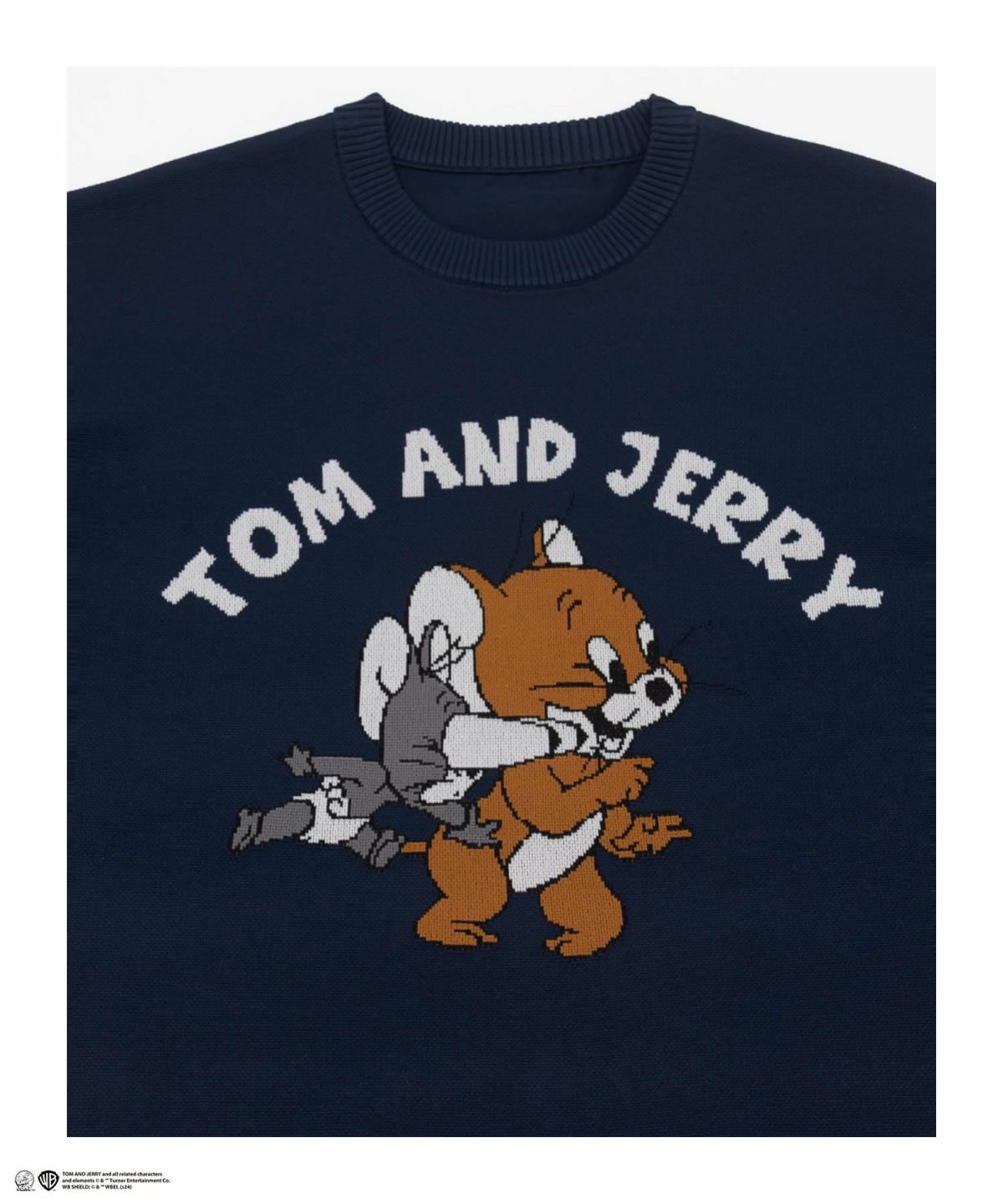 Tom and Jerry 前身ジャガードニット メンズ