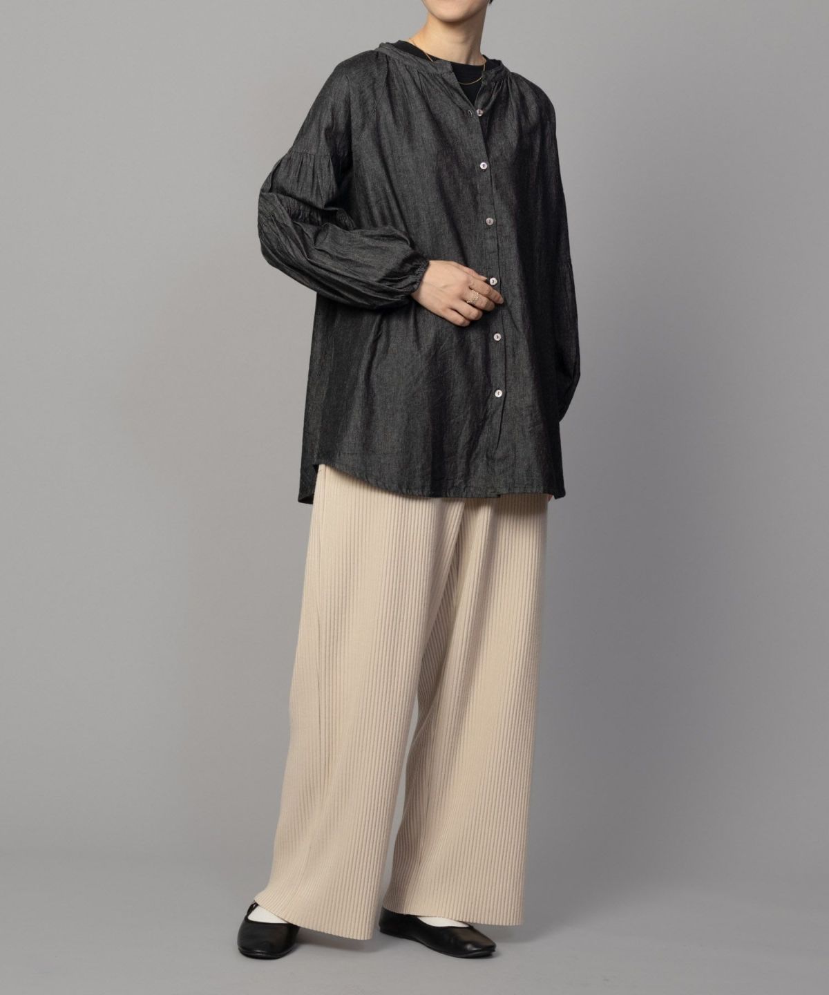 Howdy Marie プリーツワイドパンツ レディース