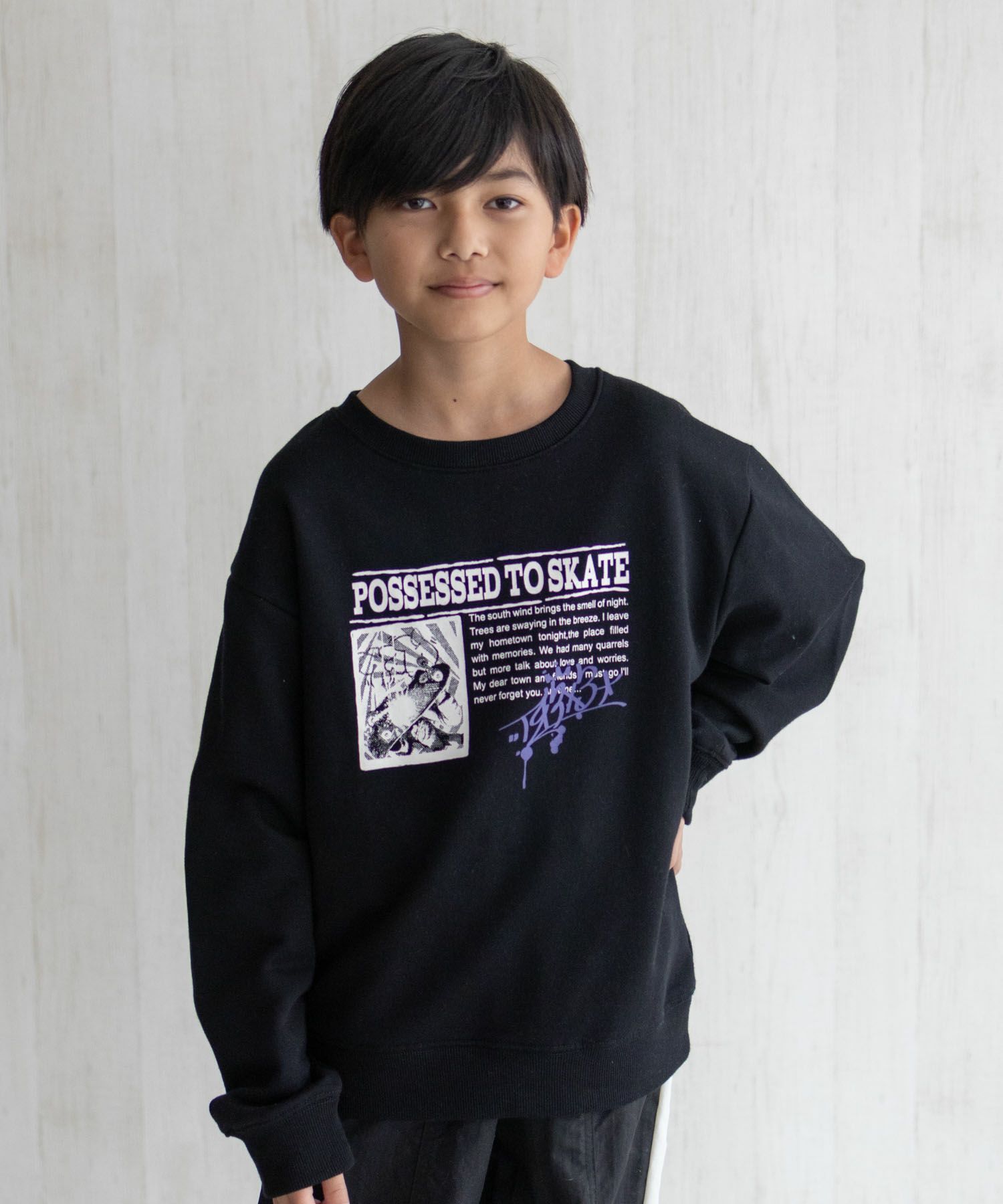 T-GRAPHICS プリントトレーナー キッズ