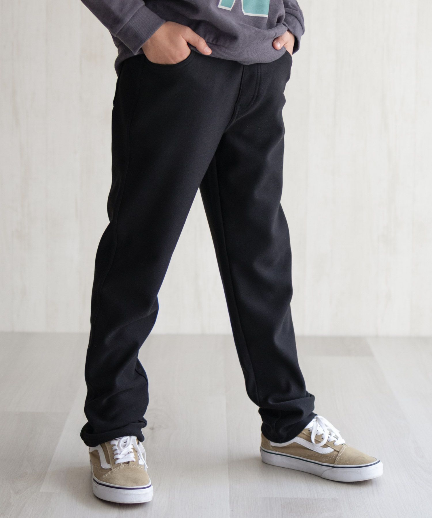 NAVY 温℃ 裏ベロアスキニーパンツ キッズ商品サムネイル-1