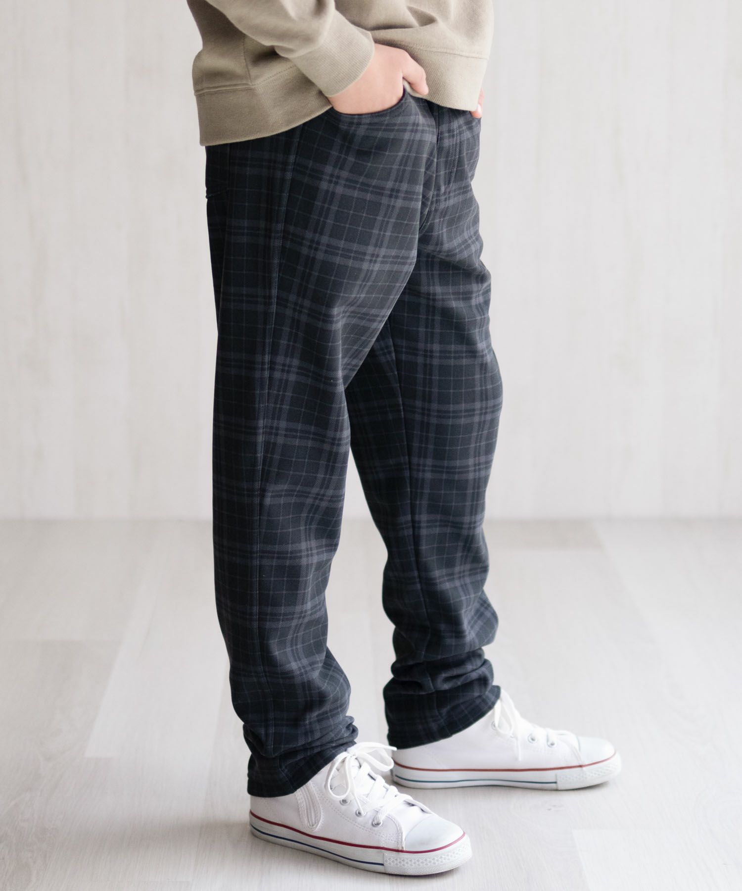 NAVY 温℃ 裏ベロアスキニーパンツ キッズ商品画像-19