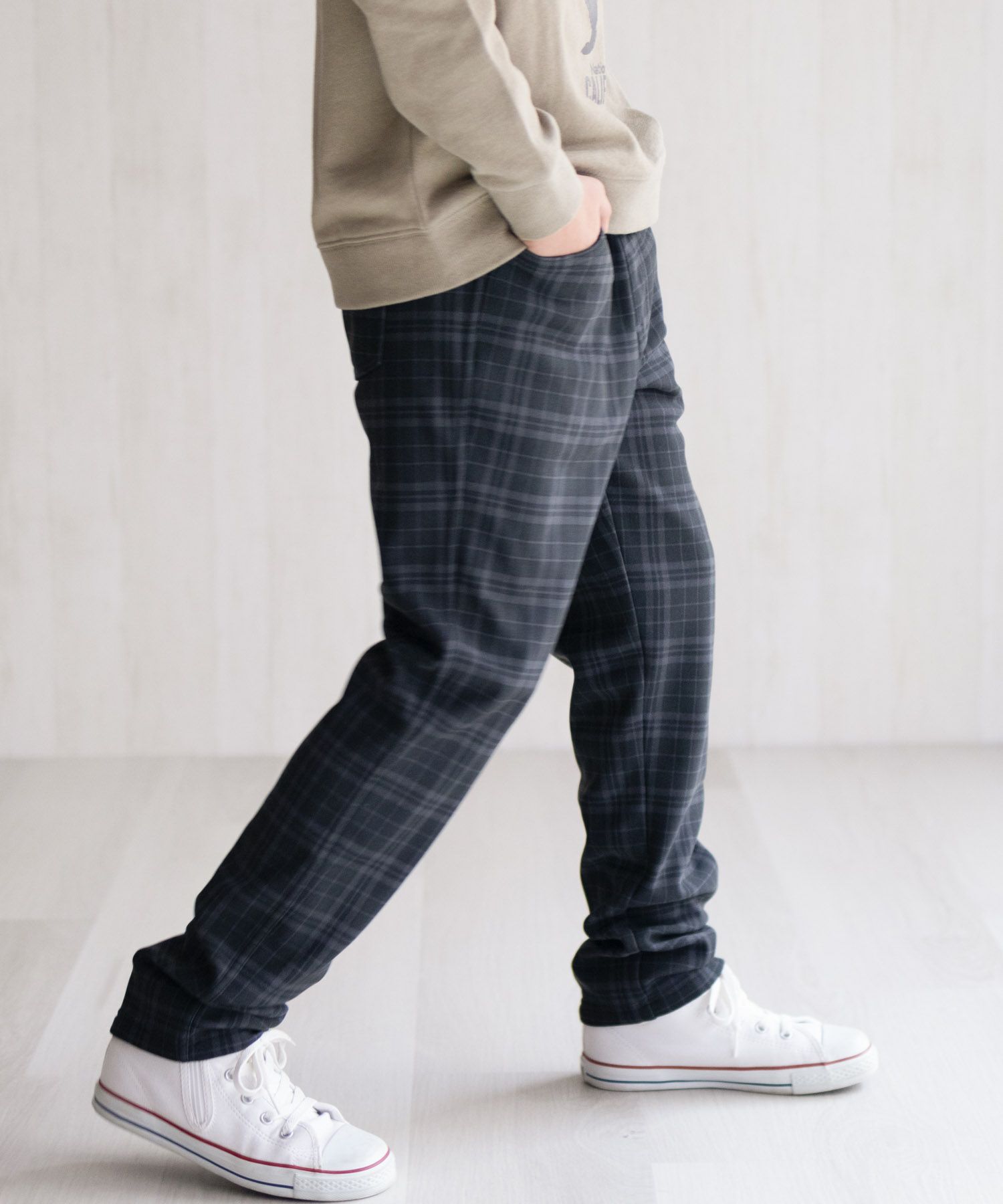 NAVY 温℃ 裏ベロアスキニーパンツ キッズ商品サムネイル-21