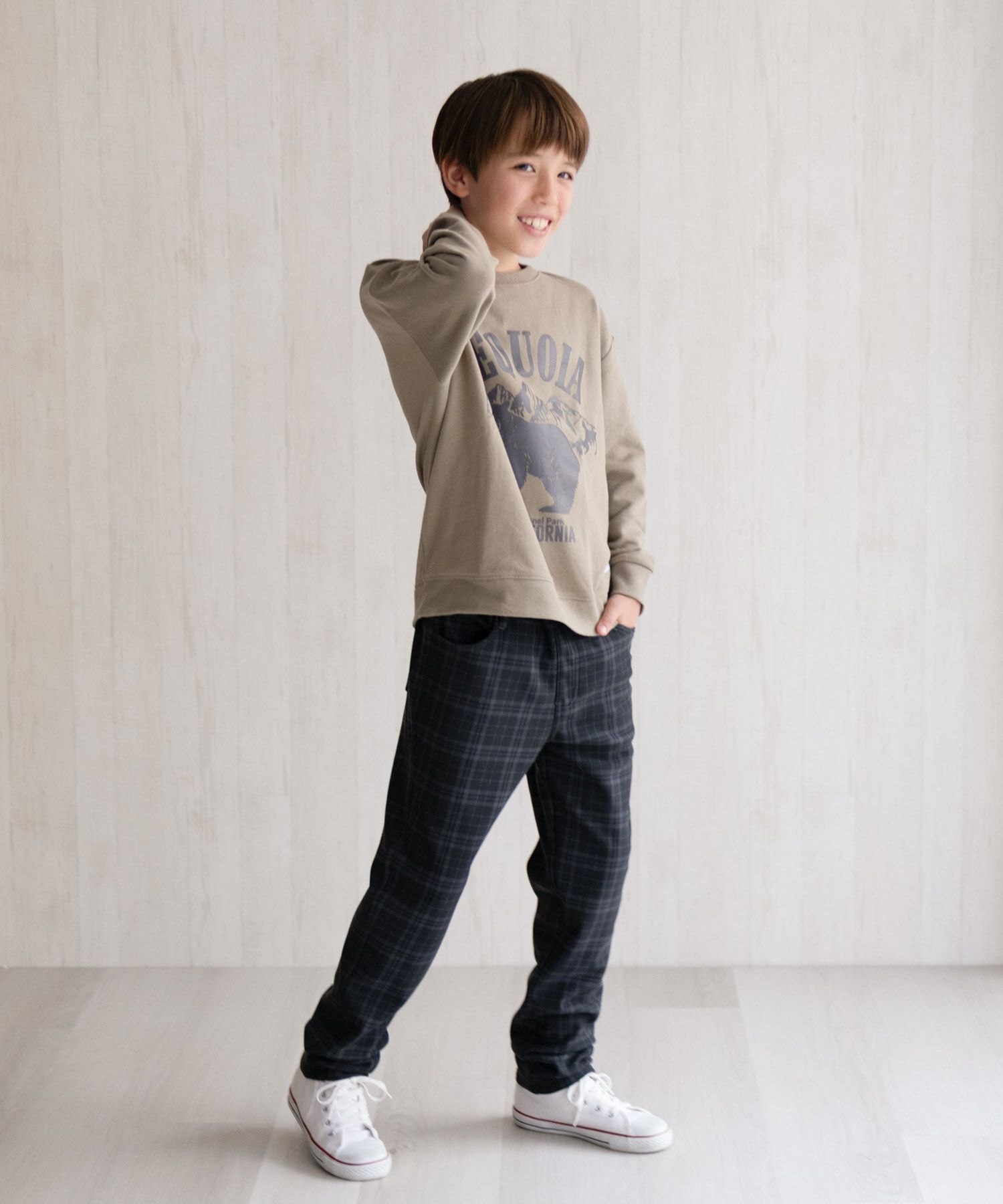 NAVY 温℃ 裏ベロアスキニーパンツ キッズ商品画像-26