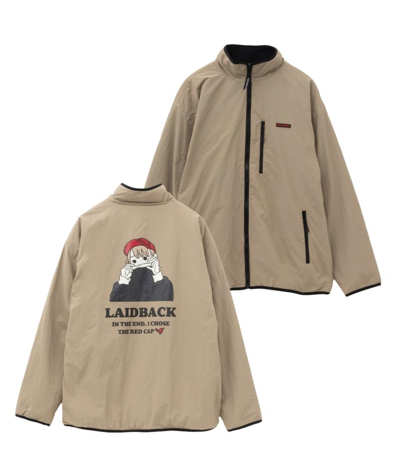RED CAP GIRL  ナイロン×フリースリバーシブルブルゾン メンズ商品画像-1
