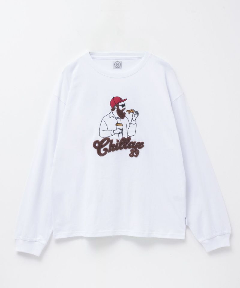 QUASH  ビッグサガラ刺繍長袖Tシャツ メンズ商品画像-1