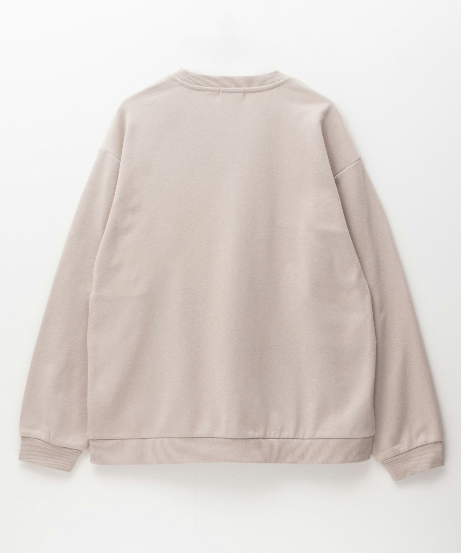 NAVY  裏毛ニット切替クルーネックプルオーバー メンズ商品サムネイル-12