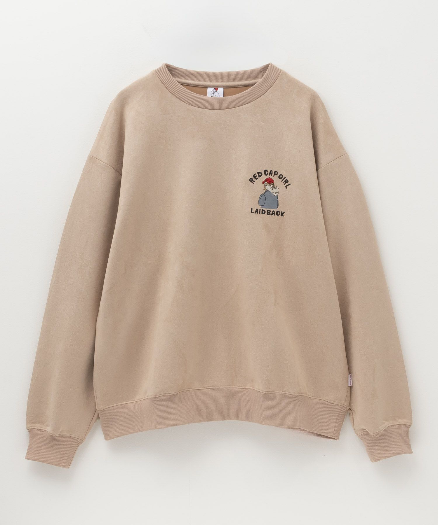 RED CAP GIRL  カットスエード胸刺繍クルーネックスウェット メンズ商品サムネイル-5