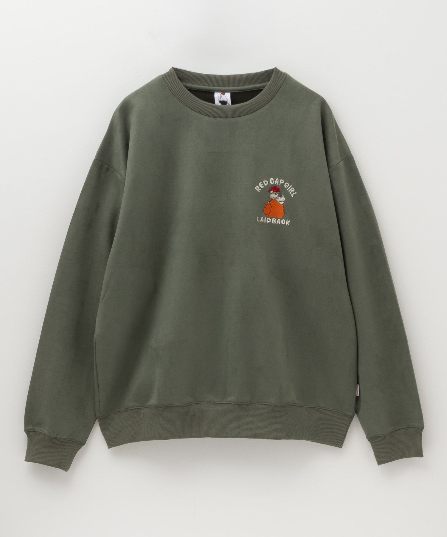 RED CAP GIRL  カットスエード胸刺繍クルーネックスウェット メンズ商品画像-9