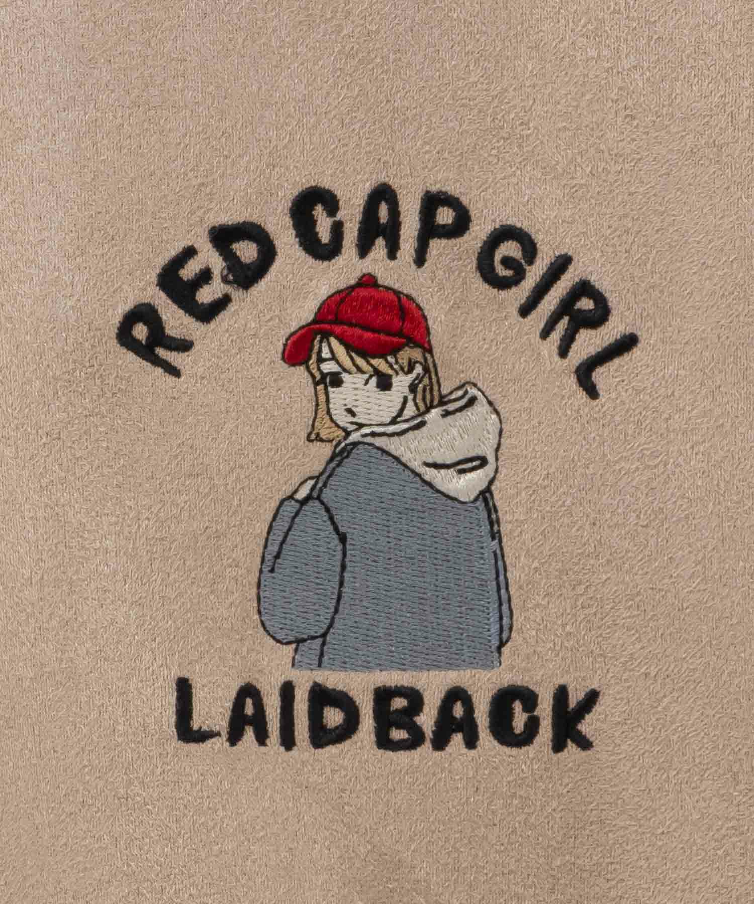 RED CAP GIRL  カットスエード胸刺繍クルーネックスウェット メンズ商品サムネイル-13