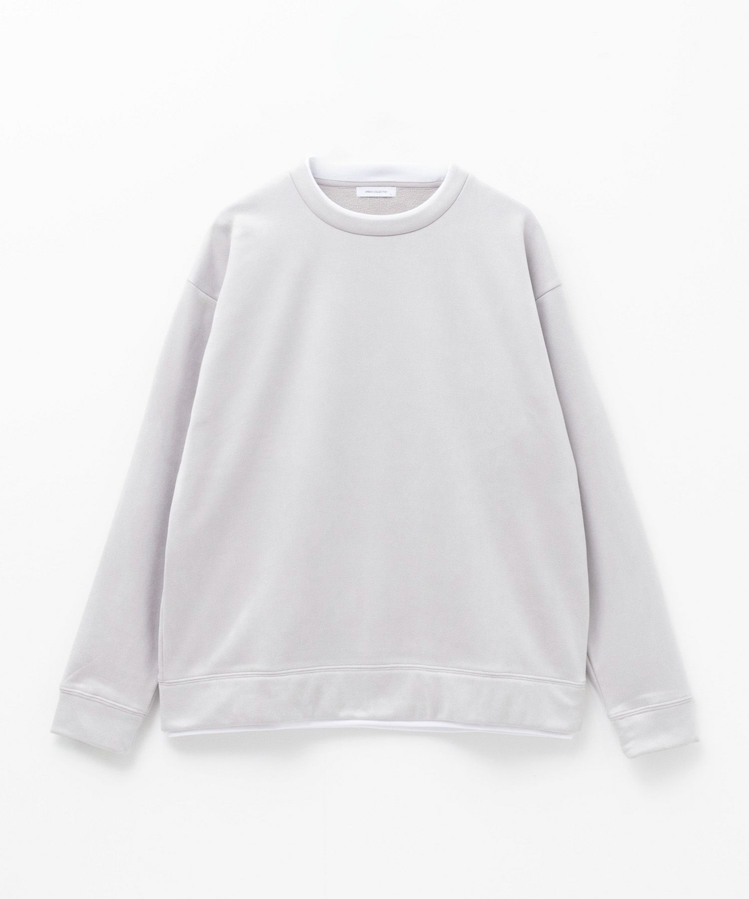 URBAN COLLECTION スエードライククルー ネック長袖Tシャツ メンズ