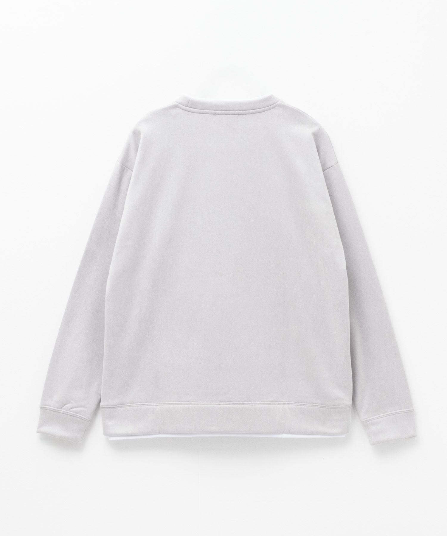 URBAN COLLECTION スエードライククルー ネック長袖Tシャツ メンズ