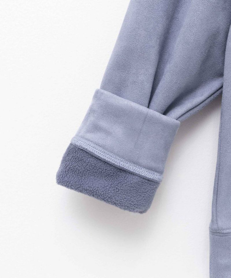 URBAN COLLECTION  スエードライククルー ネック長袖Tシャツ メンズ商品画像-5