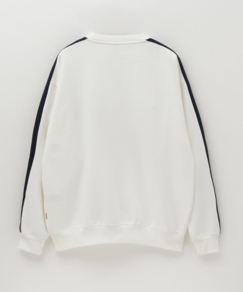 RED CAP GIRL  裏起毛袖ライン胸刺繍クルーネックスウェット メンズ商品画像-7