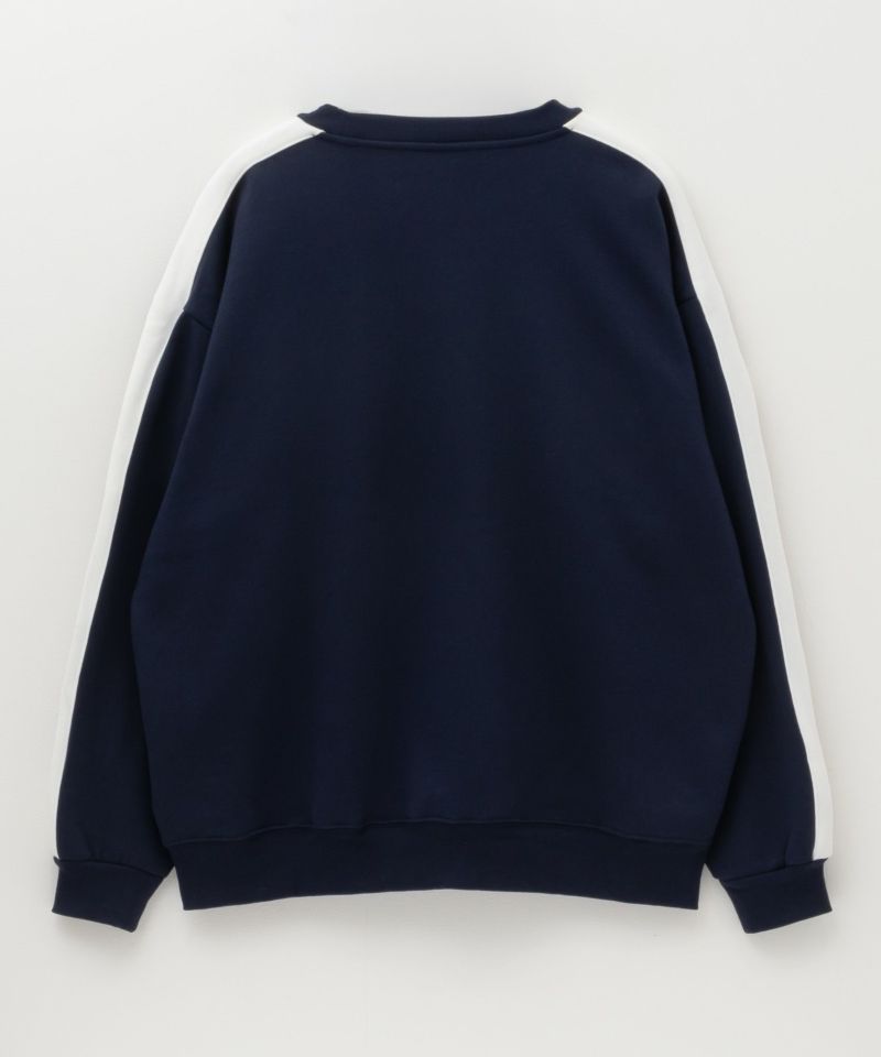 RED CAP GIRL  裏起毛袖ライン胸刺繍クルーネックスウェット メンズ商品画像-9