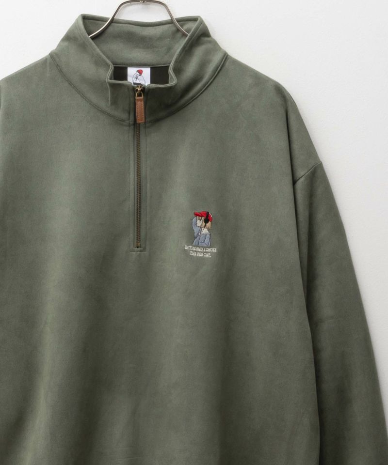 RED CAP GIRL  カットスエードハーフジップ メンズ商品画像-2