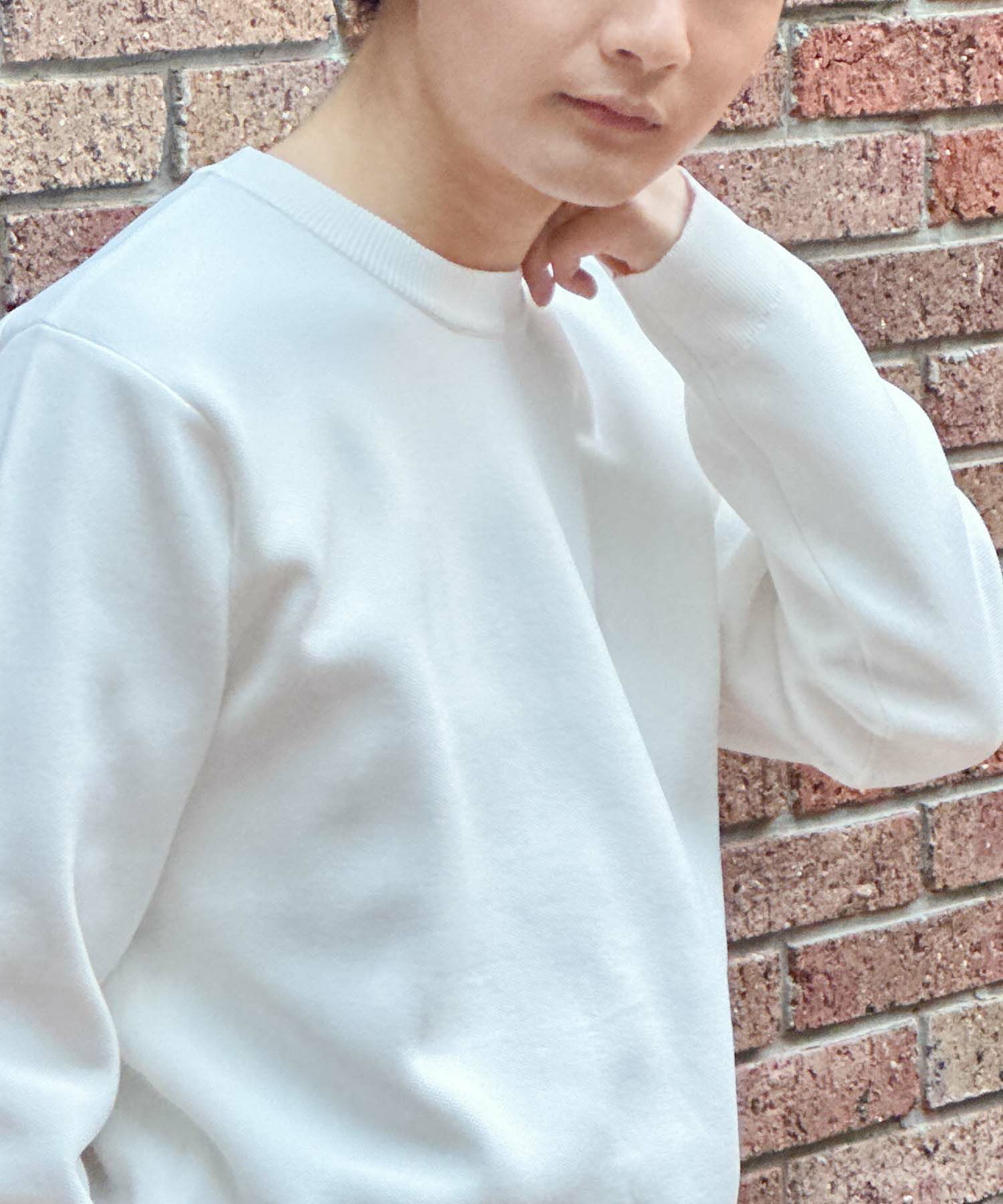 NAVY 軽快ニット 12Gクルーネック メンズ商品画像-13