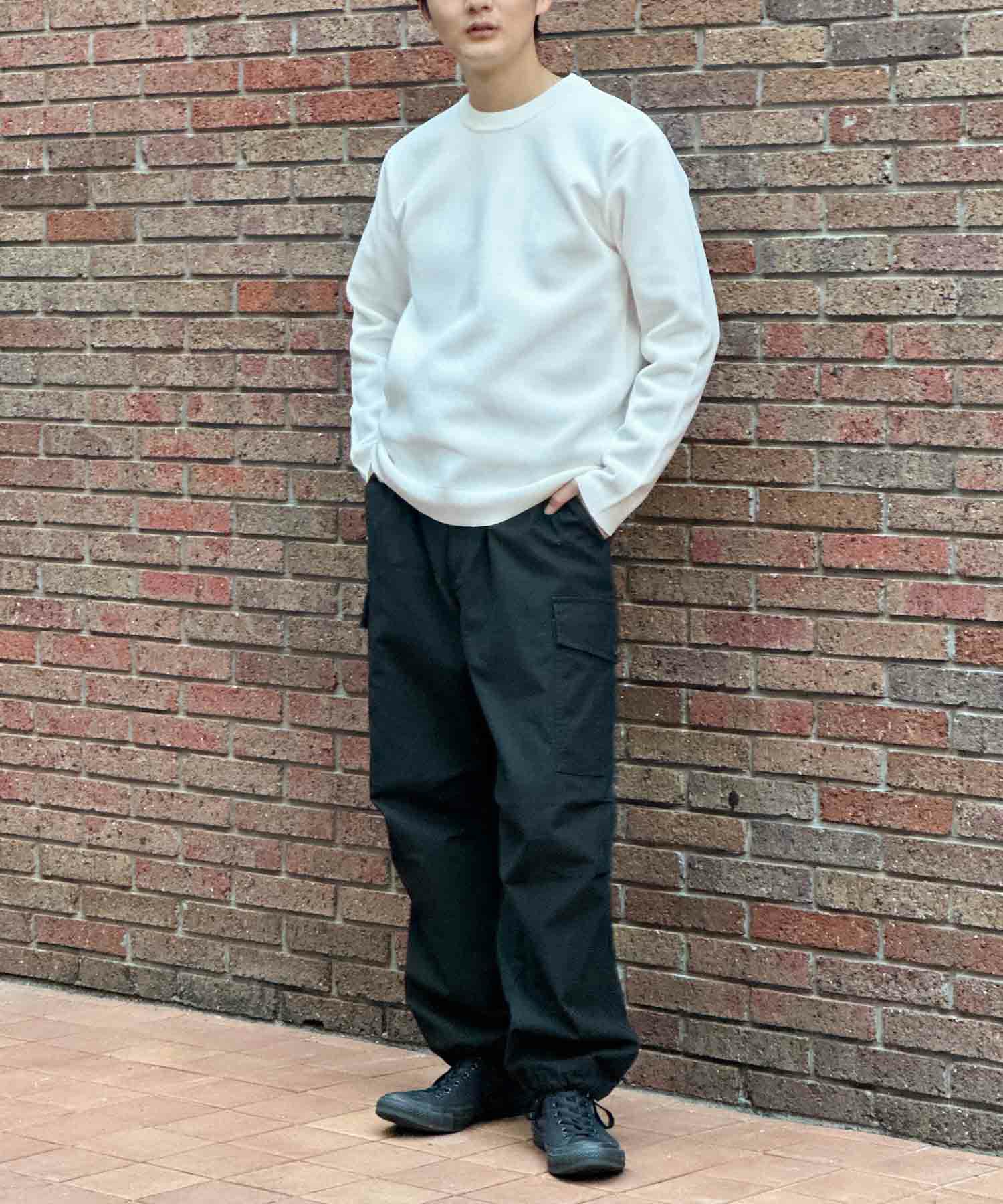 NAVY 軽快ニット 12Gクルーネック メンズ商品画像-14