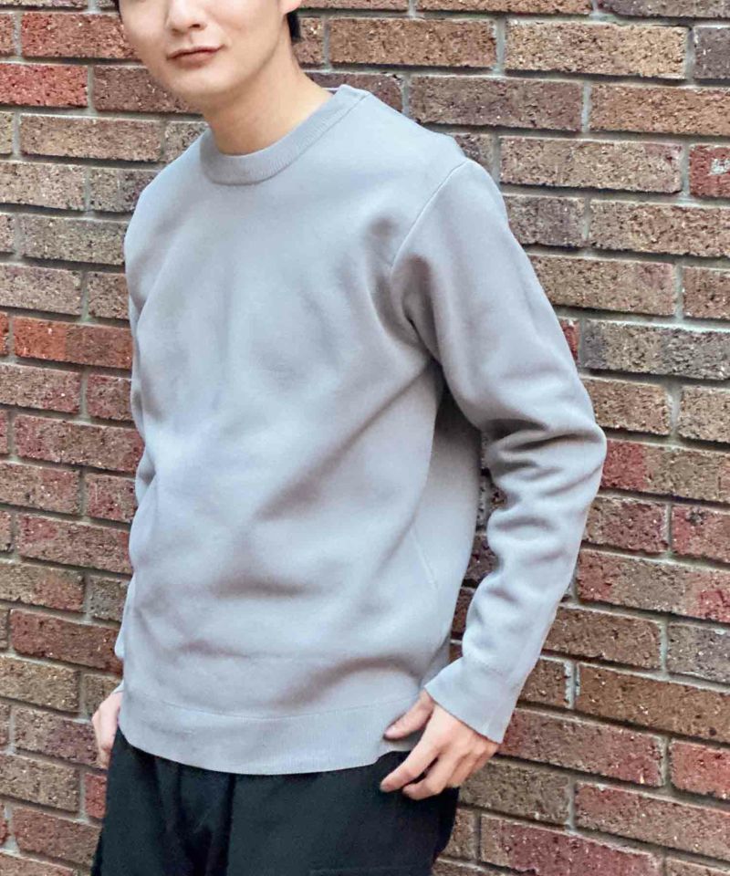 NAVY 軽快ニット 12Gクルーネック メンズ商品画像-15