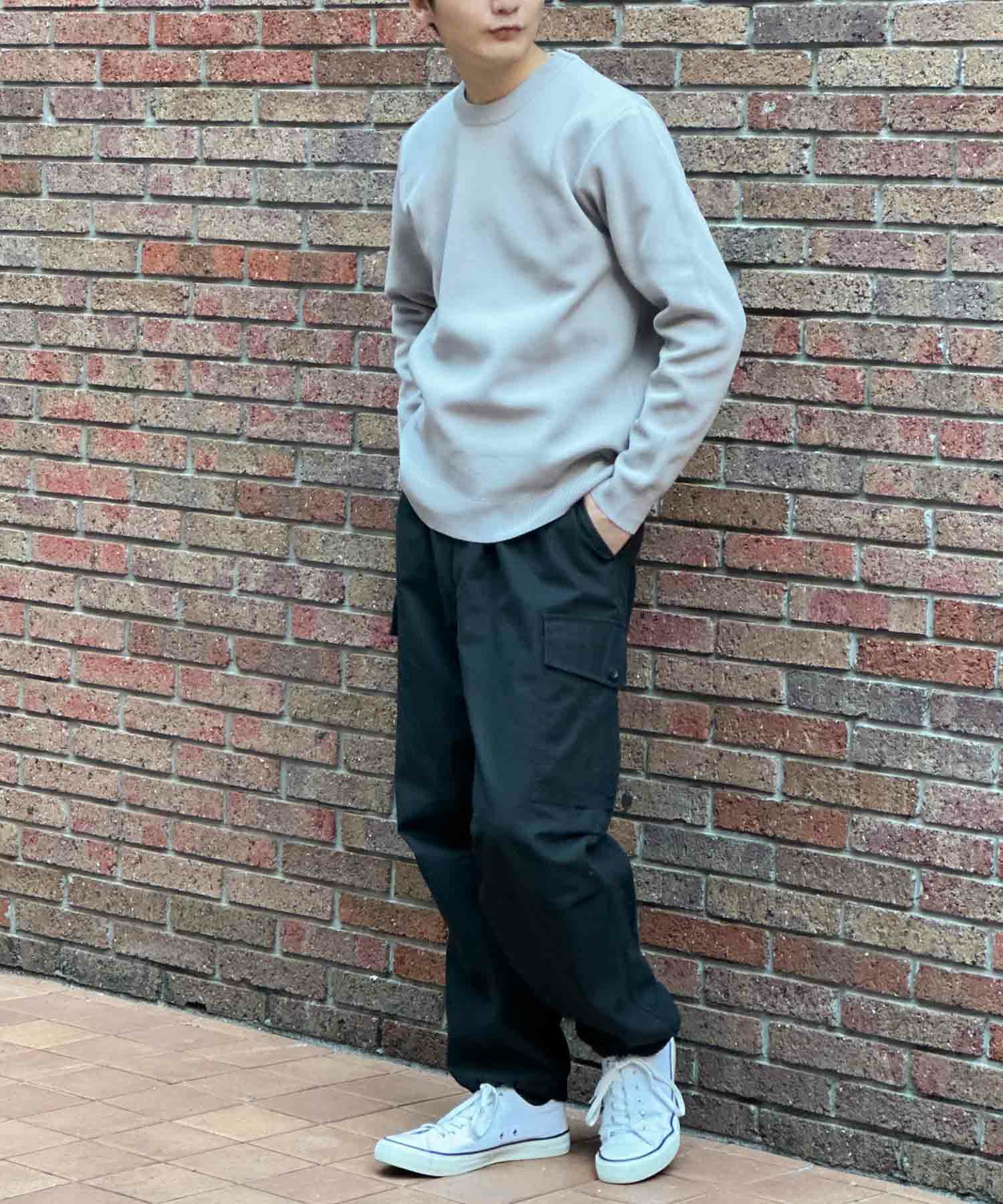 NAVY 軽快ニット 12Gクルーネック メンズ商品画像-18