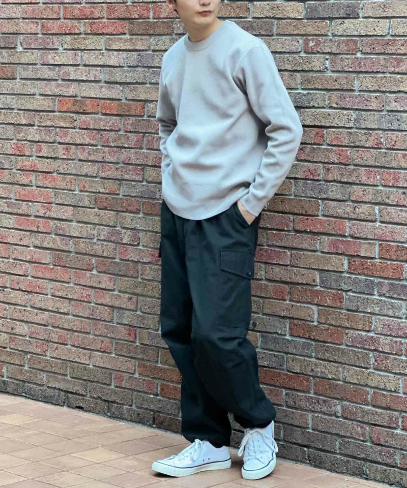 NAVY 軽快ニット 12Gクルーネック メンズ商品画像-18