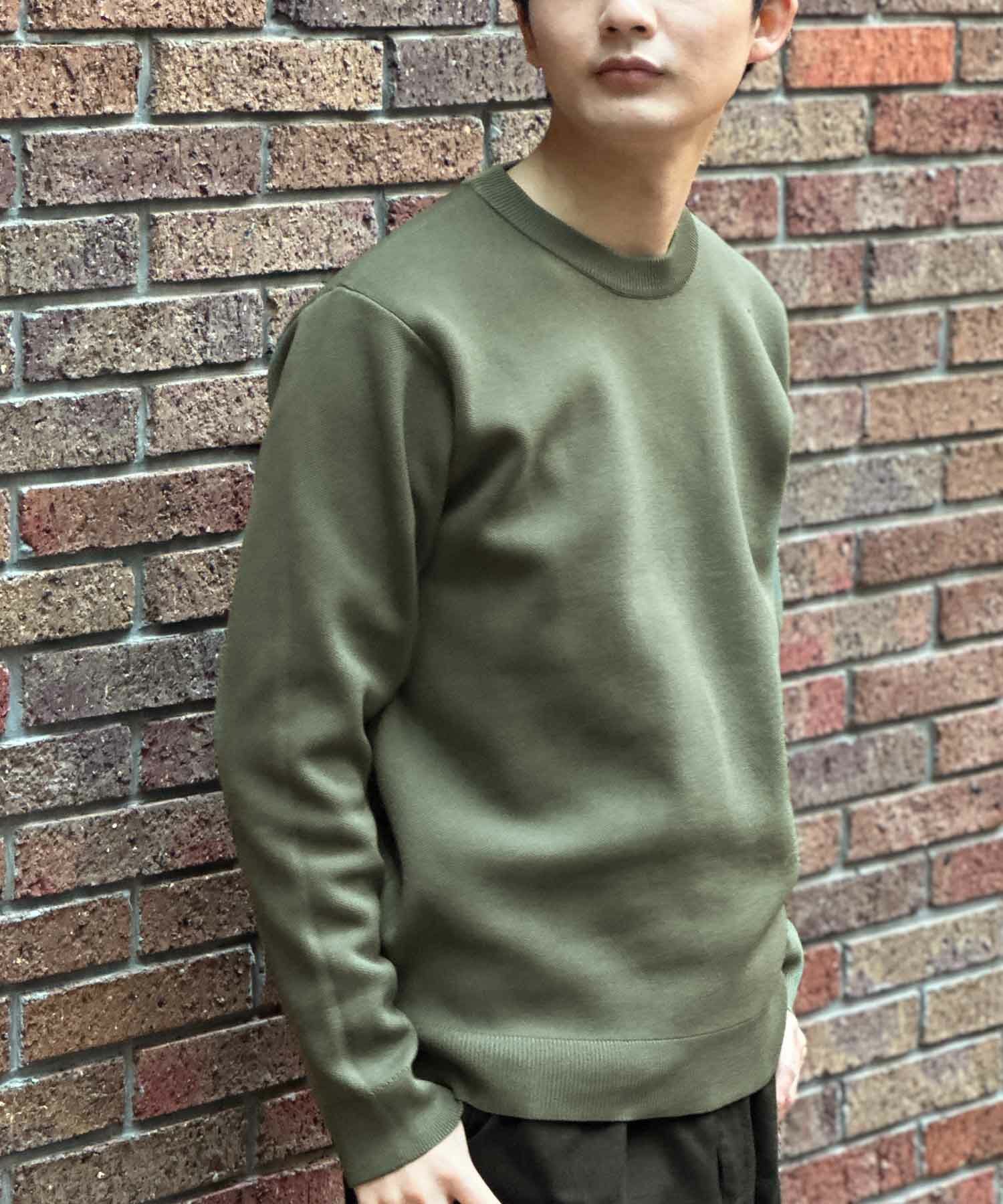 NAVY 軽快ニット 12Gクルーネック メンズ商品画像-21