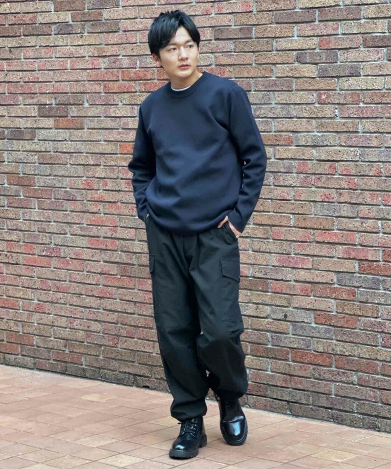 NAVY 軽快ニット 12Gクルーネック メンズ商品画像-23