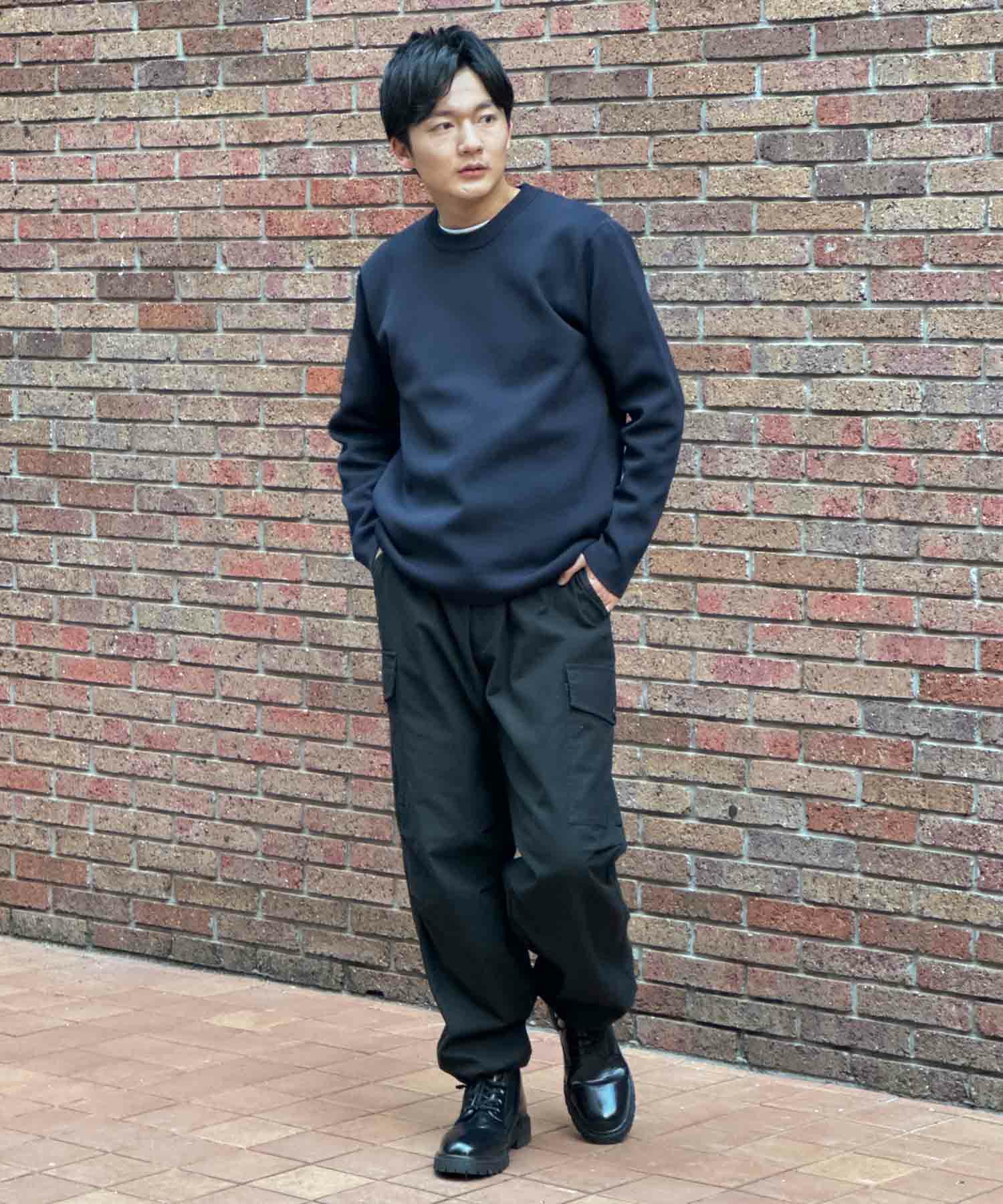 NAVY 軽快ニット 12Gクルーネック メンズ商品画像-23