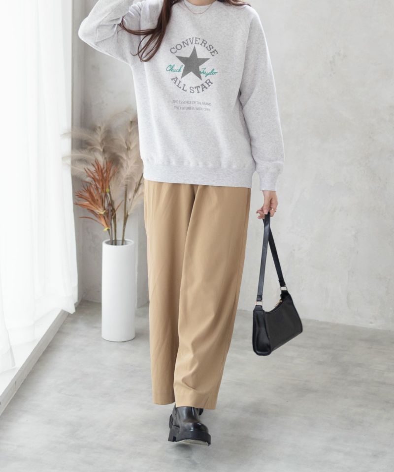 CONVERSE  パッチプリント身頃裏シャギトレーナー レディース商品画像-9