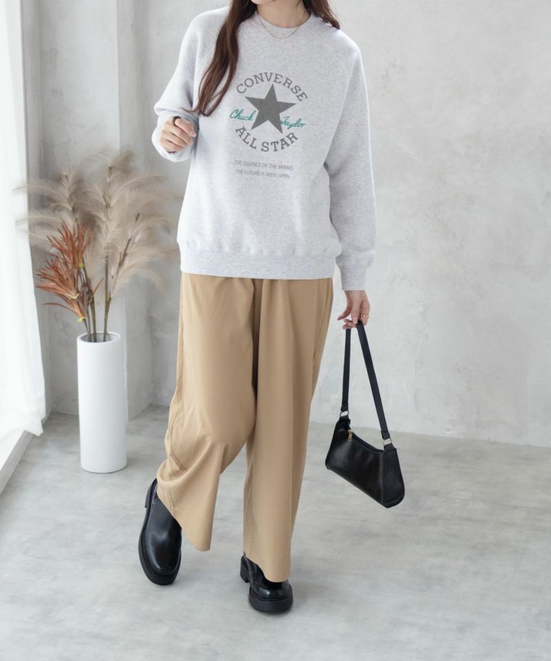 CONVERSE  パッチプリント身頃裏シャギトレーナー レディース商品画像-10